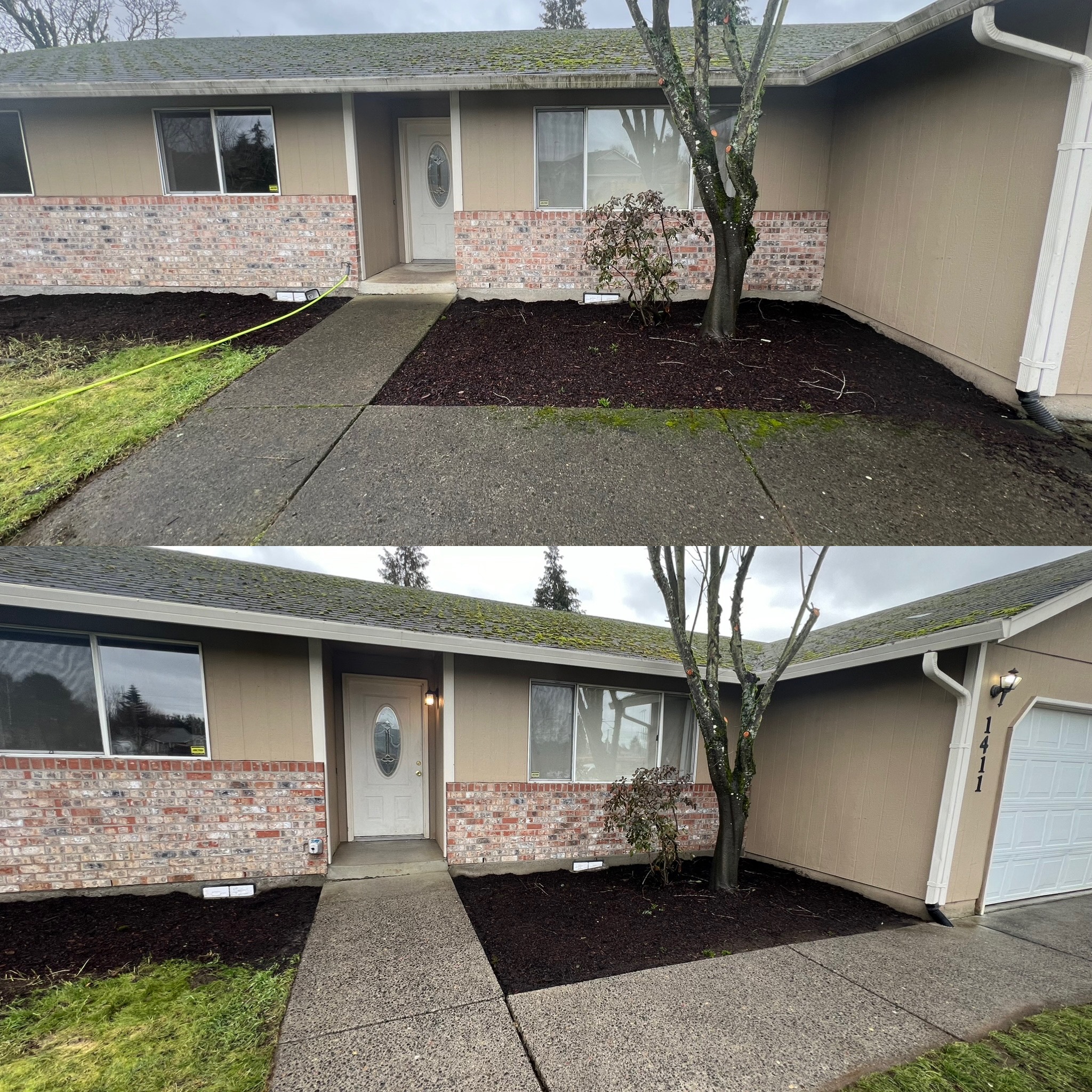 Dirty drive/walkway? Time to call Puddles Pressure Washing!